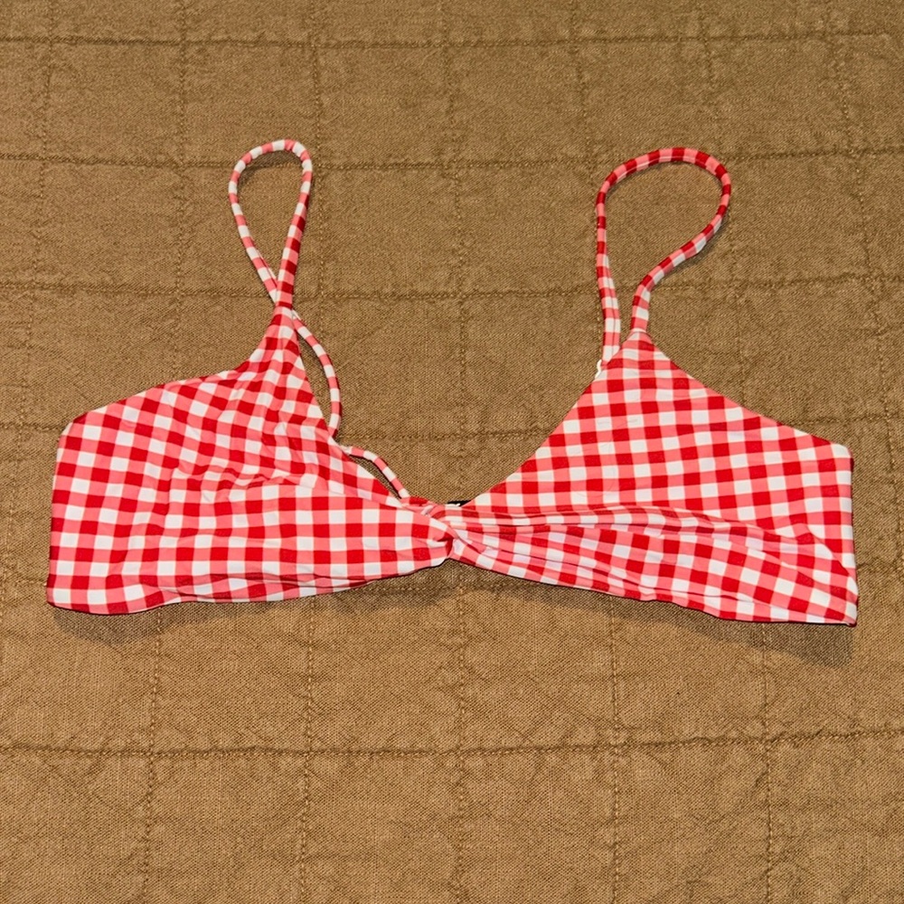 Blackbough Red Gingham Bikini Top - NEVER WORN!